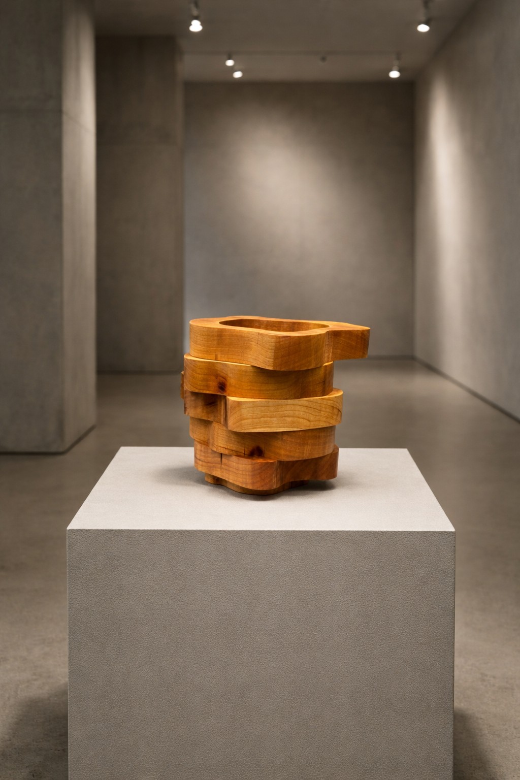 Wooden vase